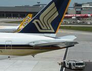 Singapore Airlines plane at Changi Airport