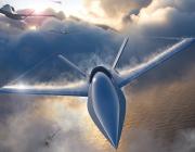 Northrop Grumman Model 437 (foreground) and Model 401 aircraft