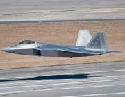 Lockeed Martin F-22 at takeoff