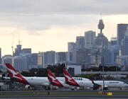 Qantas planes at Sydney Airport