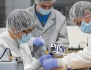 students in Embry-Riddle’s Space Technologies Laboratory 