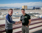 Allegiant CEO Maurice Gallagher and Viva Aerobus CEO Juan Carlos Zuazua