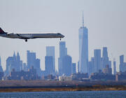 Delta aircraft landing at JFK