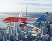Jetlines A320ceo over Toronto