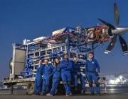 Universal Hydrogen’s iron bird and technicians