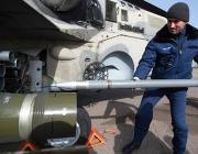 a Ka-52 loaded with S-8 unguided rockets