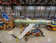 A321 XLR in assembly line