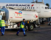 Air France plane and SAF truck