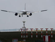 plane landing at CDG