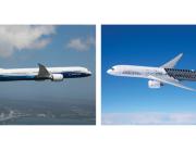 Boeing and Airbus aircraft