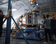 full-scale structural model of the Blue Ghost Lunar Lander 