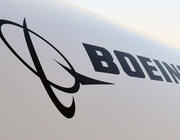 Boeing logo on plane