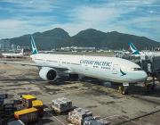 Cathay Pacific aircraft at airport