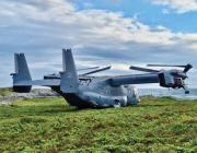 CV-22 stranded on Norwegian island