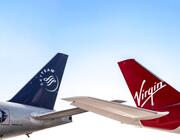 skyteam and virgin atlantic tailfins