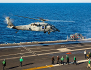 USS George H.W. Bush participates in a NATO carrier exercise