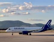 Aegean Airlines at Athens Airport