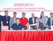 VietJet Melbourne signing ceremony