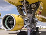 Spirit Airlines Airbus A320neo and PW1000 engine