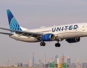 United Airlines aircraft in flight