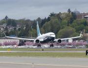 Boeing 737-7 conducting a flight test.
