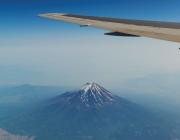generic airplane Fuji mountain