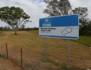 Western City Airport sign