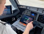 pilot at flight controls