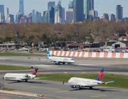 aircraft lined up on a runway