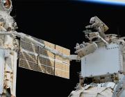 Russian cosmonauts on ISS spacewalk