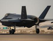 f-35 on a runway