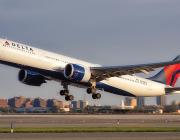 Delta aircraft taking off