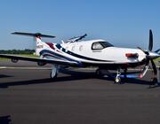 A Pilatus PC-12 single-engine turboprop. 