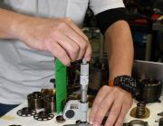 Technician repairing components