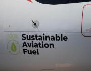 sustainable aviation fuel on a jet