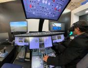 Airbus A320 FTD1 Flight Training Device with VR goggles