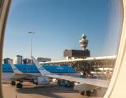 KLM at Schiphol airport Amsterdam