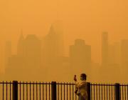 New York hazy conditions