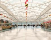 Rendering of 'A-B Connector' under construction at BWI