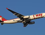 T'Way Air aircraft in flight