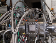 hydrogen nozzle in a combustor on ONERA's Micado testbed