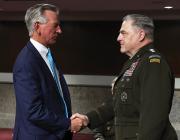 Sen. Tommy Tuberville (R-Ala.) and Army Gen. Mark Milley 