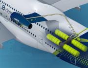 LH2 tank rendering in aircraft