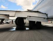 NTSB image of landing gear failure on Alaska Airlines flight