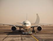 airliner at Abu Dhabi airport