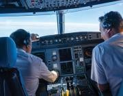 pilots in cockpit