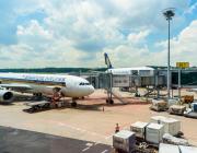 SIA jets at changi airport