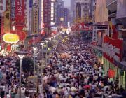 crowd in Shanghai