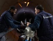 Safran workers testing at onera