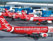 Air Asia aircraft at terminal